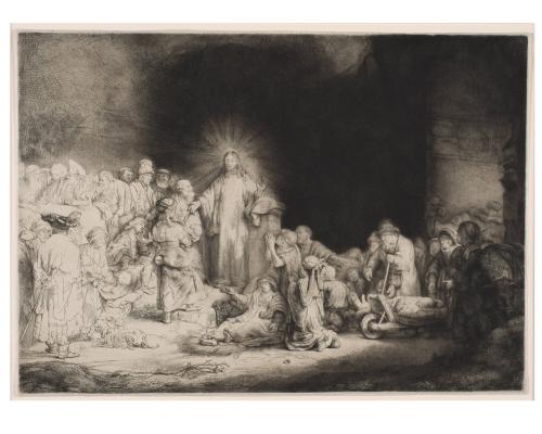 Christ Preaching (The Hundred Guilder Print) (H. 236 II/II, B. 74 II)