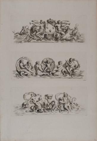 Recueil de divers Desseins de Fontaines et de Frises Maritimes  (1 of 20 folio sheets)