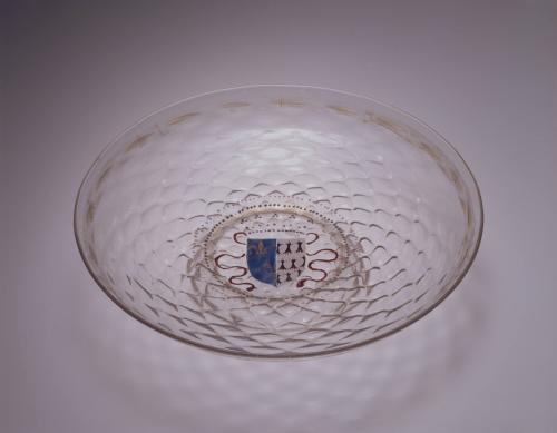 Footed Plate with the Joint Coats of Arms of France and Brittany