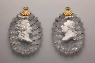 Pair of Sulphide Portrait Plaques