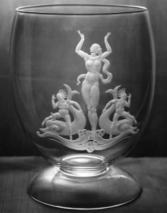 Engraved Footed Bowl