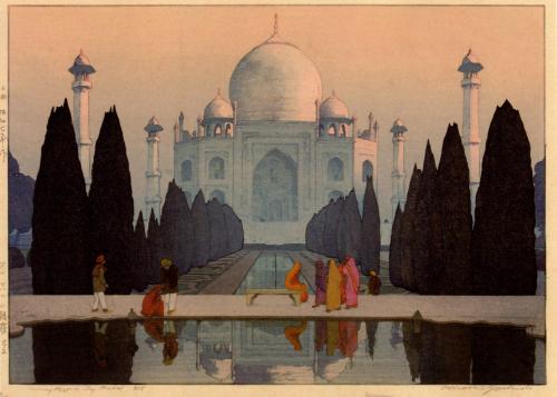 Morning Mist in Taj Mahal No. 5 from "India and Southeast Asia Series"