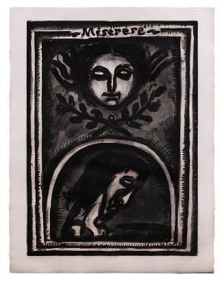 Have Mercy on me, O God , According to Thy Great Mercy (Miserere mei, Deus, secundum/magnam misericordian tuam), Plate I from Miserere