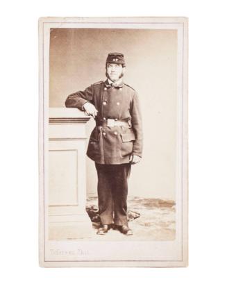 Untitled (Portrait of a standing man in a uniform)