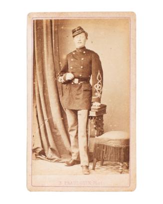 Untitled (man in military dress, standing)