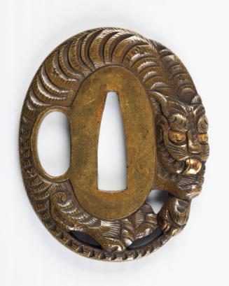 Sword Guard (Tsuba) in the Form of a Tiger