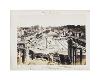 Forum Romanum (Roman Forum) (1988.177 a, recto); The Colosseum Interior (1988.177 b, verso)