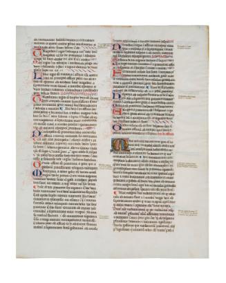 Page of the so-called Glanville Manuscript: Descriptio Orbis