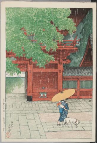 Early Summer Shower at Sanno, from the series Twelve Subjects of Tokyo