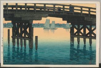 Upper Bridge, Fukagawa, from the series Twelve Subjects of Tokyo