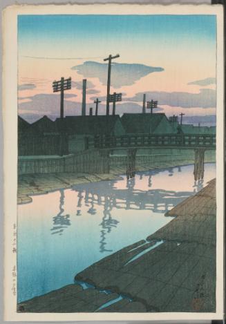 Dusk at Kiba, from the series Twelve Subjects of Tokyo