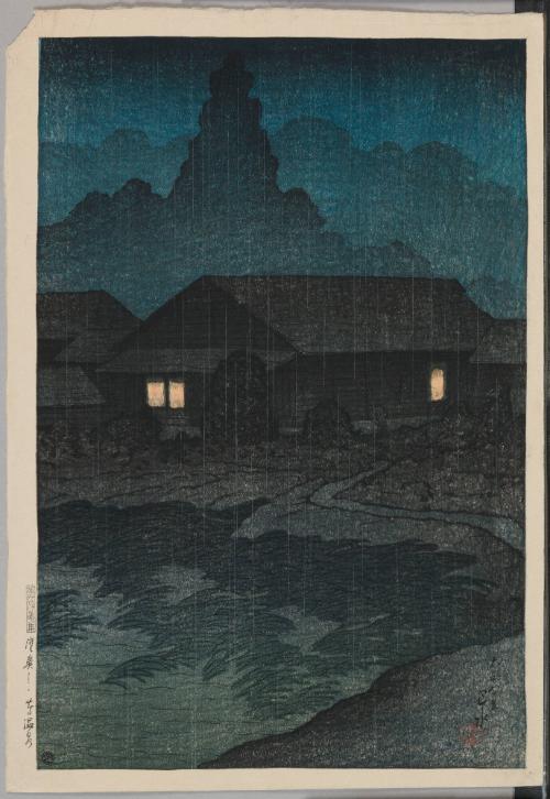 Tsuta Hot Springs, Mutsu from the series Souvenirs of Travels, First Series