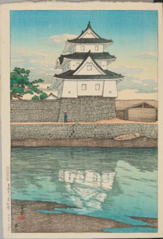 Takamatsu Castle Sanuki, from the series Souvenirs of Travels, Second Series