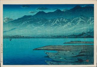 Moonlight over Lake Kamo (Sado), from “Souvenirs of Travel, Second Series” 
