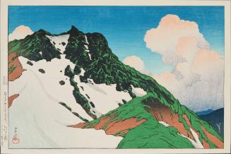 Mt. Asahi seen from Mt. Hakuba, from “Souvenirs of Travel, Third Series”