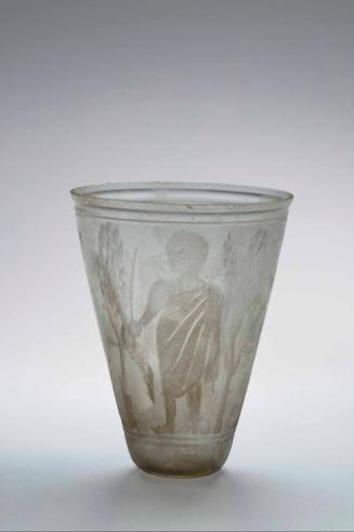 Engraved Beaker with Lazarus and Moses Scenes