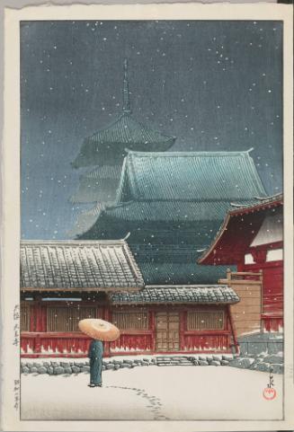 Tenno Temple, Osaka, from “Souvenirs of Travel, Third Series”