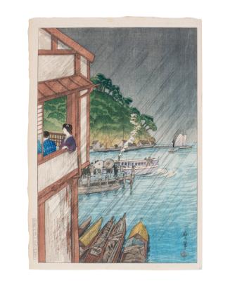 View of Mihonoseki, Izumo, from “Scenes of San’in” 
