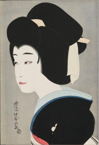 Sawamura Sonosuke I as Umegawa, from “Flowers of the Theatrical World”
