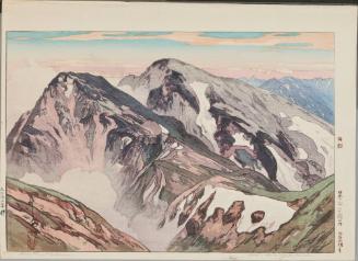 From the Summit of MT. Shirouma, from “Twelve Subjects of the Japan Alps” 
