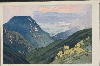 From Mt. Otensho, from “Twelve Subjects of the Japan Alps”
