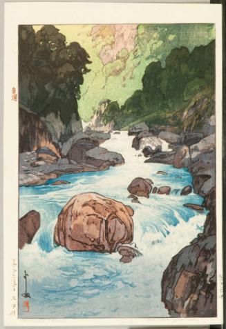 Kurobe River, from “Twelve Subjects of the Japan Alps”