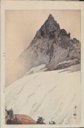 Mt. Yari, from “Twelve Subjects of the Japan Alps” 
