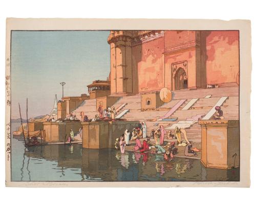 Ghat in Benares from "India and Southeast Asia Series"