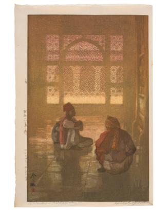 A Window in Fatephur Sikri from "India and Southeast Asia series"