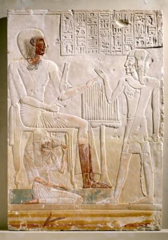 Relief of Amenhotep, Rennut, and a Priest
