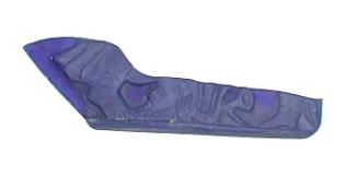 Fragment of molded plaque with feet and decapitated head