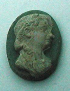 Fragment of glass cameo