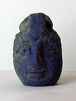 Molded bi-facial pitcher amulet