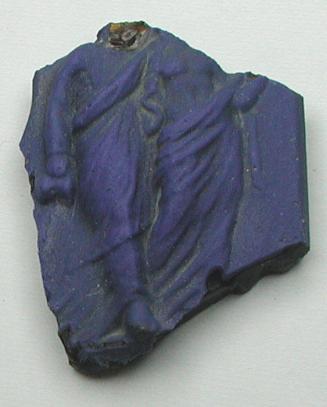 Fragment of plaque with two molded figures