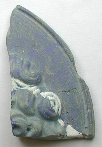 Fragment of cast glass