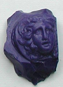 Fragment of cast glass