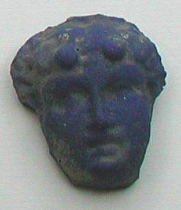 Fragment of cast glass