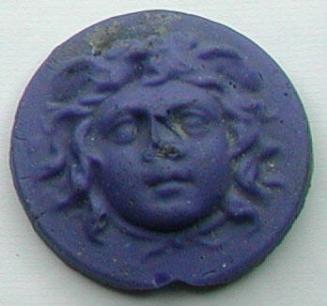 Cast glass medallion
