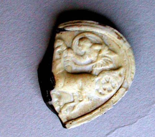 Fragment of Medallion Cameo Glass