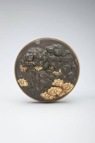 Netsuke: Shishi and the clouds