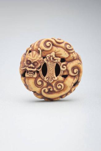 Netsuke: Dragon with three claws