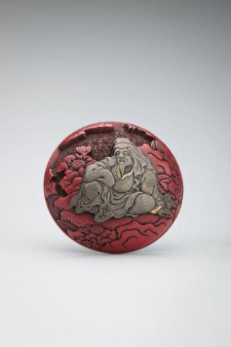 Netsuke: Sage in silver