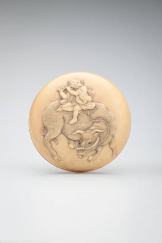 Netsuke: Boy on an ox