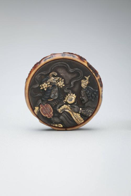 Netsuke: Otohime and her servant