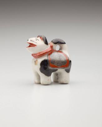 Netsuke: Standing toy dog (inuhariko)