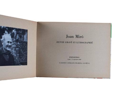 Joan Miró: oeuvre gravé et lithographié