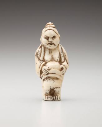 Netsuke: Pregnant woman