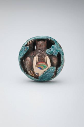 Netsuke: Raijin, the god of thunder