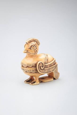 Netsuke: Ho bird (mythological phoenix)