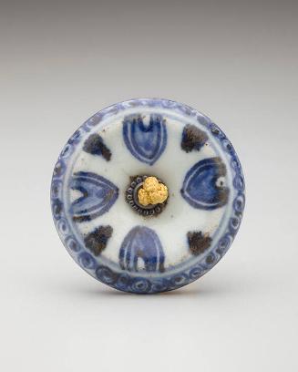 Netsuke: Disc with decorative motif